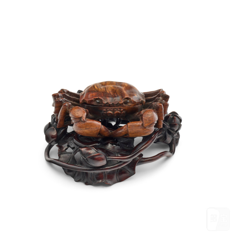 十九/二十世紀 黃花梨螃蟹蓋盒  CHINA, QING DYNASTY, 19TH-20TH CENTURY - 图1